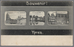 CPA CARTE POSTALE BELGIQUE  SOUVENIR D' YPRES 1913 - Autres & Non Classés