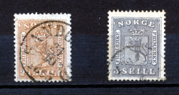 ** MI Nr 7 & 10 SKILL. CANCELS **  VÅPEN 1863. NK  7, 10. Med FIN STPL1865. ** - Used Stamps