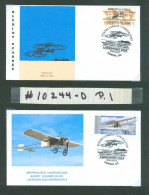 Aérophilatélie; Blériot; Expo Lakeshore 2024 Exhibition; Série De 4 Enveloppes Souvenirs Officielles (10244-D) - Luchtpost