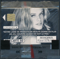 Télécartes France - Publiques N° Phonecote F147 - MONOPRIX Laurene M (50U- GEM NSB) - 1991