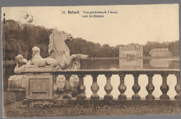 CPA CARTE POSTALE BELGIQUE BELOEIL VUE GENERALE DE L' ETANG VERS LE CHÂTEAU 1928 - Other & Unclassified