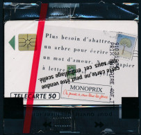 Télécartes France - Publiques N° Phonecote F148 - MONOPRIX Papier Recyclé (50U- GEM NSB) - 1991