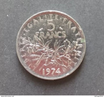 COIN FRANCIA 5 FRANCHI FRANCIA 1974 - 5 Francs