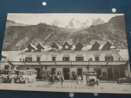 Chamonix La Gare Plm Chemins De Fer Voitures - Chamonix-Mont-Blanc