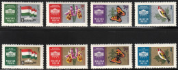 1961 Hungary BUDAPEST'61 Topical Philatelic Exhibition Sets (** / MNH / UMM) - Sperlingsvögel & Singvögel