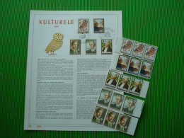 Genummerd Luxe Kuntsblad Met Gouddruk 23 Karaat Plus De Postfrisse Zegels++ - Collections