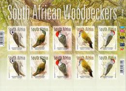 South Africa - 2020 Woodpeckers Birds Sheet (**) - Uccelli Canterini Ed Arboricoli