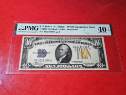 1934 USA $10 DOLLARS *NORTH AFRICA NOTE* UNITED STATES BANKNOTE PMG 40 EPQ BILLETE USA COMPRA MULTIPLE CONSULTAR - Billets Des États-Unis (1928-1953)