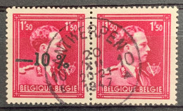 België, 1946, Nr 724N, In Paar, Cur 'geen Opdruk -10% Rechts' - 1946 -10 %