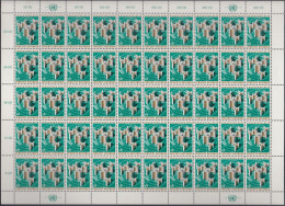UNO  WIEN  5, Bogen (10x5), Postfrisch, Freimarken, 1979 - Unused Stamps