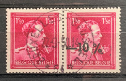 België, 1946, Nr 724N, In Paar, Cur 'geen Opdruk -10% Links' - 1946 -10%