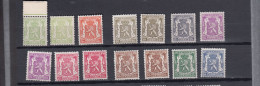 Belgie - Belgique Ocb Nr:   418A - 426 **  MNH + Enkele Quelques  NUANCES !!  ( Zie  Scan) - 1935-1949 Small Seal Of The State