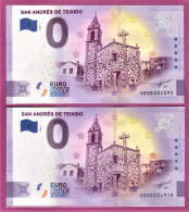 0-Euro VEEK 01 2020 SAN ANDRES DE TEIXIDO - GALICIA  Set NORMAL+ANNIVERSARY - Privatentwürfe