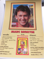 Carte Postale : Marc Degryse. - Fútbol