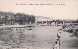 75 - PARIS - Ile Saint Louis - Quai D'Orleans - Vue Sur La Seine - Paris (01)