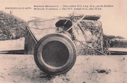 KNOKKE - KNOCKE Sur MER -  Batterie Wilhelm II - Piece Calibre 30/5 - Knokke