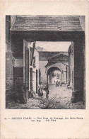 Ancien PARIS -  Une Courde Roulage Rue Saint Denis Vers 1835 - Autres & Non Classés
