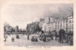 Ancien PARIS - La Fontaine Du Chateau D'eau Et Le Boulevard Saint Martin Vers 1840 - Other & Unclassified