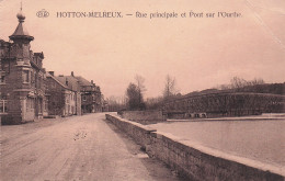 HOTTON -  Rue Principale Et Pont Sur L'Ourthe - Hotton