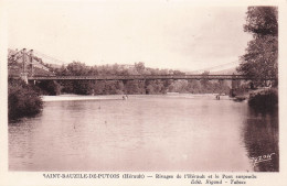 34 - Herault - SAINT BAUZILLE  De PUTOIS -  Rivages De L'Herault Et Le Pont Suspendu - Other & Unclassified