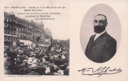 34 - MONTPELLIER - Meeting Du 9 Juin 1907 -  Aspect De La Place De La Comédie  - Montpellier