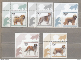 GERMANY 1996 Fauna Dogs Mi 1836-1840 MNH(**) CV 10.0 EUR #Fauna932 - Unused Stamps