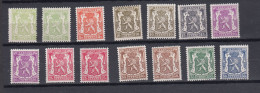 Belgie - Belgique Ocb Nr:   418A - 426 **  MNH + Enkele Quelques  NUANCES !!  ( Zie  Scan) - 1935-1949 Klein Staatswapen