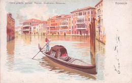 VENEZIA - Canal Grande Palazzi - Foscari - Giustinian -  - Litho  - Venezia (Venedig)