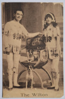 CARTE POSTALE - FRANCE - ARTISTES - THE WILTON - MUSIC HALL - COUPLE - DRESSAGE DE CHIEN - DEBUT XX° SIECLE - Entertainers