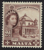 Malta Mosta Church 2d 1956 MH SG#270 - Malte (...-1964)