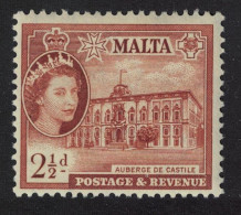 Malta Auberge De Castile 2½d PM 1956 MNH SG#271 - Malte (...-1964)