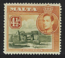 Malta Ruins At Mnajdra 4½d Olive And Brown 1938 MNH SG#224 - Malte (...-1964)