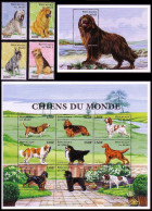 Mali Dogs 4v+Sheetlet Of 9v+MS COMPLETE 1997 MNH MI#1712-1724+Block 100 Sc#816-827 - Mali (1959-...)