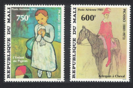 Mali Pablo Picasso Paintings 2v 1981 MNH SG#874-875 - Mali (1959-...)