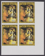 Mali 'Virgin And Child' Lotto Christmas Imperf Block Of 4 1984 MNH SG#1059 - Mali (1959-...)