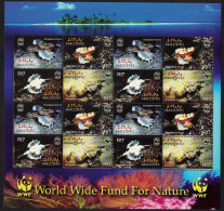 Maldives WWF Dragonfish Sheetlet Of 4 Sets 2004 MNH SG#3966-3969 MI#4407-4410 Sc#2839 A-d - Maldive (1965-...)