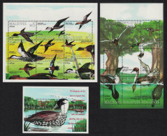 Maldives Ducks 2 Sheetlets+MS 1995 MNH SG#2163-MS2181 - Malediven (1965-...)