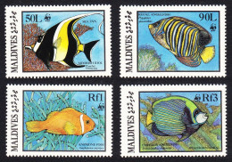 Maldives WWF Fish 4v 1986 MNH SG#1183=1187 MI#1198-1201 Sc#1185-1187+ 89 - Maldives (1965-...)