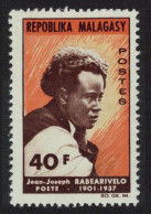 Malagasy Rep. Rabearivelo Commemorative 1965 MNH SG#95 - Madagaskar (1960-...)