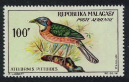 Malagasy Rep. Pitta-like Ground Roller Bird 100Fr 1963 MNH SG#65 - Madagascar (1960-...)