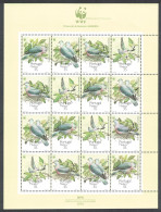 Madeira Birds WWF Laurel Pigeon Sheetlet Of 4 Sets 1991 MNH SG#274-277 MI#143-146 Sc#147-150 - Madère