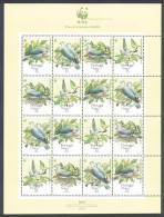 Madeira Birds WWF Laurel Pigeon Sheetlet Of 4 Sets 1991 MNH SG#274-277 MI#143-146 Sc#147-150 - Madeira