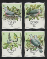 Madeira WWF Birds Laurel Pigeon 4v 1991 MNH SG#274-277 MI#143-146 Sc#147-150 - Madeira