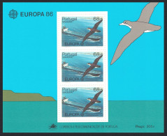 Madeira Shearwater Bird Oil Tanker Europa CEPT MS 1986 MNH SG#MS225 MI#Block 7 Sc#110a - Madère