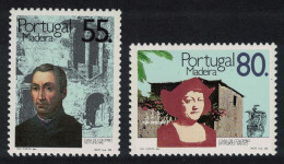 Madeira Christopher Columbus's Houses In Madeira 2v 1988 MNH SG#244-245 - Madère