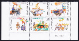 Macao Macau Street Traders Block Of 6v Control Number 1998 MNH SG#1023-1028 MI#948-953 Sc#909-914 - Unused Stamps