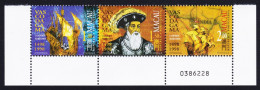 Macao Macau Vasco Da Gama 1498 Strip Of 3v Control Number 1998 MNH SG#1044-1046 Sc#943-946 - Unused Stamps