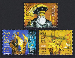 Macao Macau Vasco Da Gama ERROR '1598' 3v 1998 MNH SG#1040-1042 Sc#926-928 - Unused Stamps