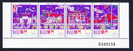 Macao Macau A-Ma Temple Bottom Strip Of 4v Control Number 1997 MNH SG#983-986 MI#908-911 Sc#872a - Unused Stamps