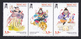 Macao Macau Legends And Myths 3rd Series Strip Of 3v 1996 MNH SG#930-932 Sc#819a - Neufs